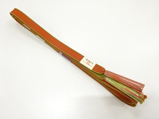 JAPANESE KIMONO / UNUSED HAND-TIED OBIJIME